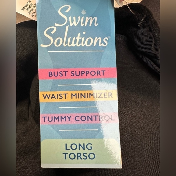 One piece Swimsuit plus 16 Swim Solutions Tummy Control shaper Bra support 3424 - Picture 15 of 15